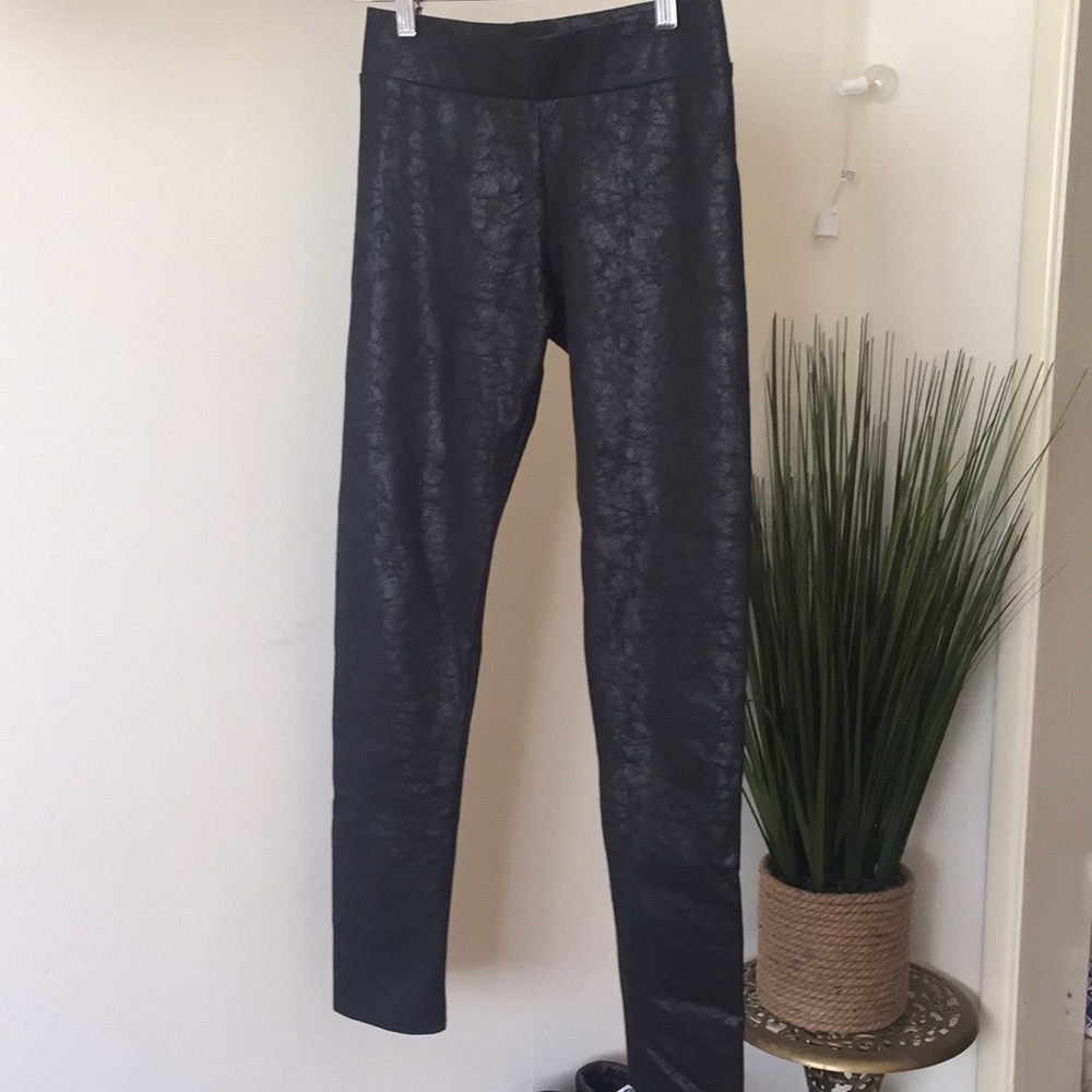 BCBGENERATION Crackled Faux Leather Leggings